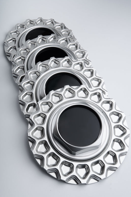 Kreuzspeichen 15" Felgendeckel 4 Stück Alu