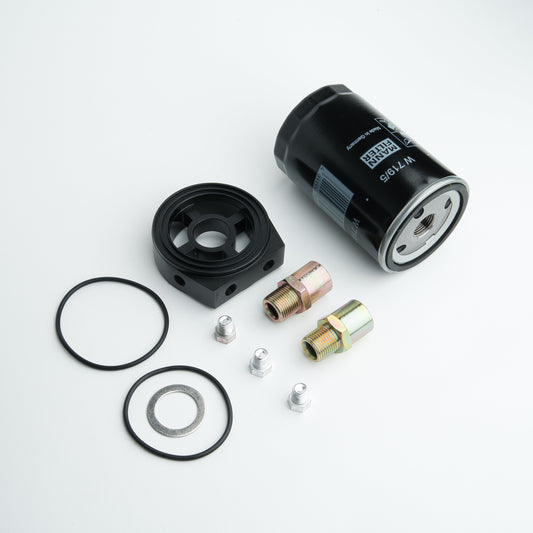 Sandwich Adapter M20 Ölfilter Platte 1/8 NPT Öltemperatur Sensor inkl. Ölfilter